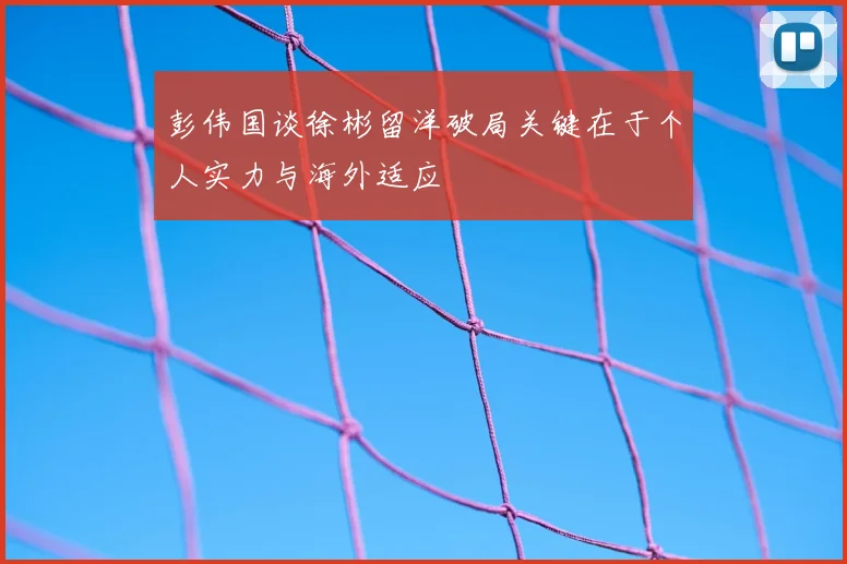 彭伟国谈徐彬留洋破局关键在于个人实力与海外适应